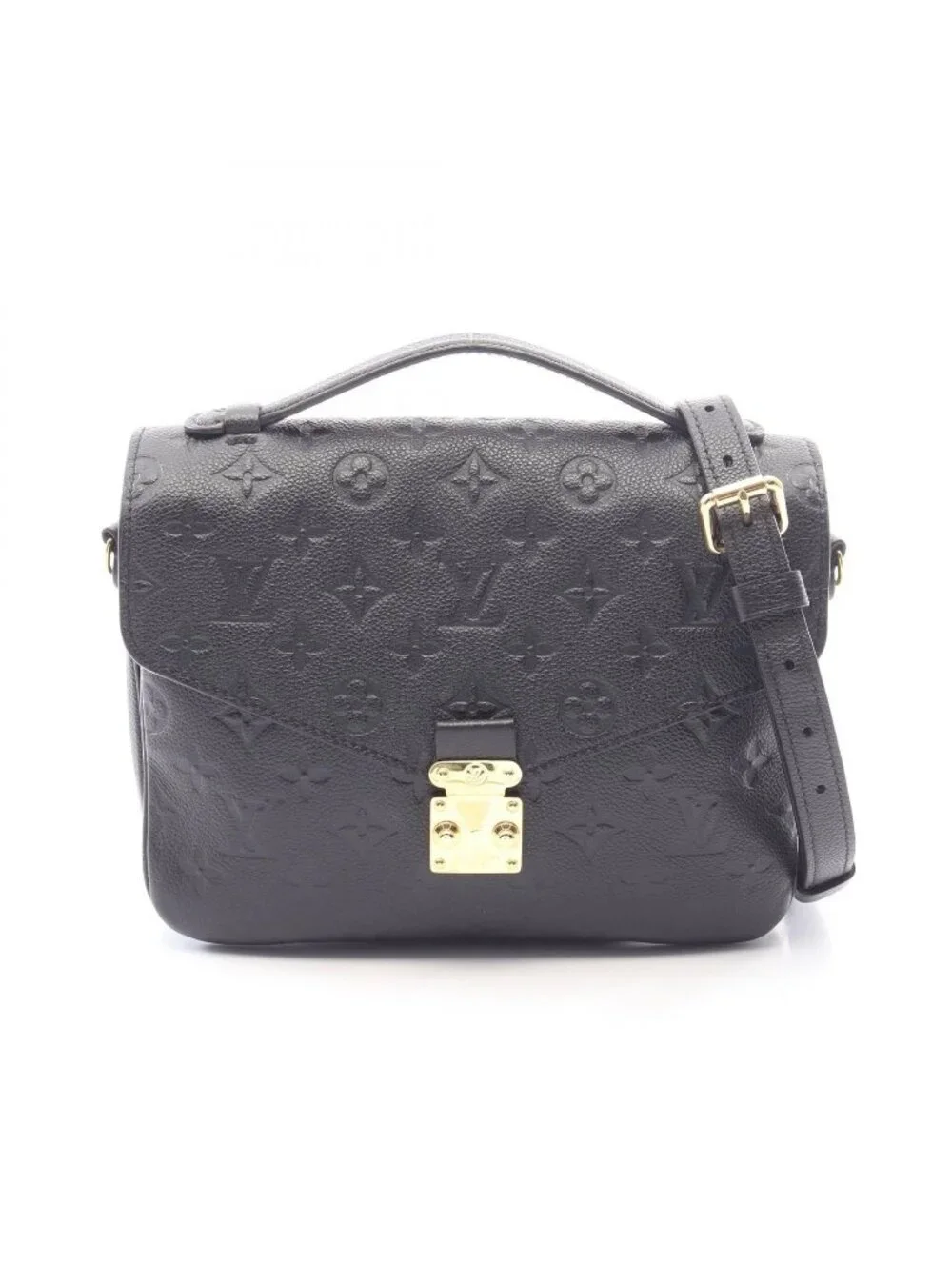 Louis Vuitton Handbag Pochette Metis MM Monogram Empreinte Noir 2-Way Leather